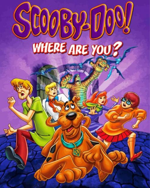 Scooby Doo Movie Poster paint by numbers