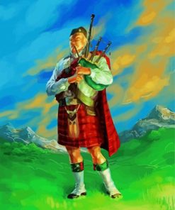 Scottish Man paint by numbers