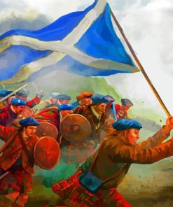 Scottish War paint by numbers