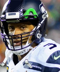 Seahawks Russel Wilson paint by numbers