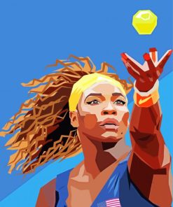 Serena Williams Pop Art paint by numbers