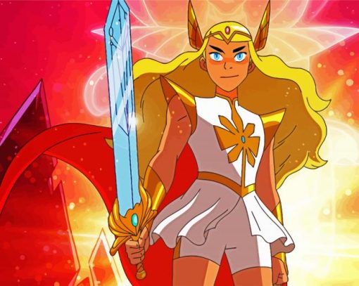 She Ra Superhero paint by numbers