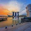 Singapore Merlion Park paint by number