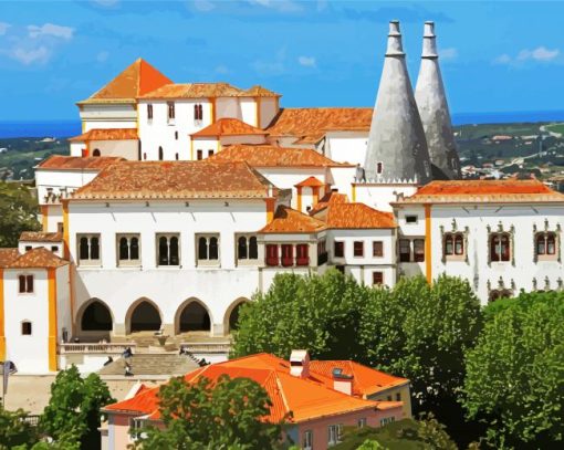 Sintra National Palace paint by number