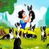 Snow White And The Seven Dwarfs Boston Terriers paint by number