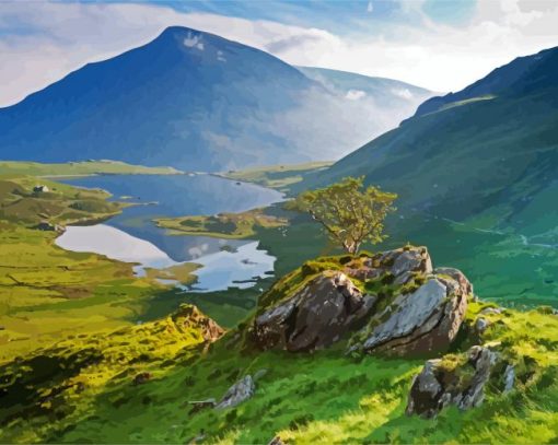 Snowdonia National Park paint by numbers