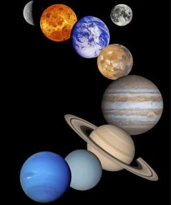 Space Planets paint by number