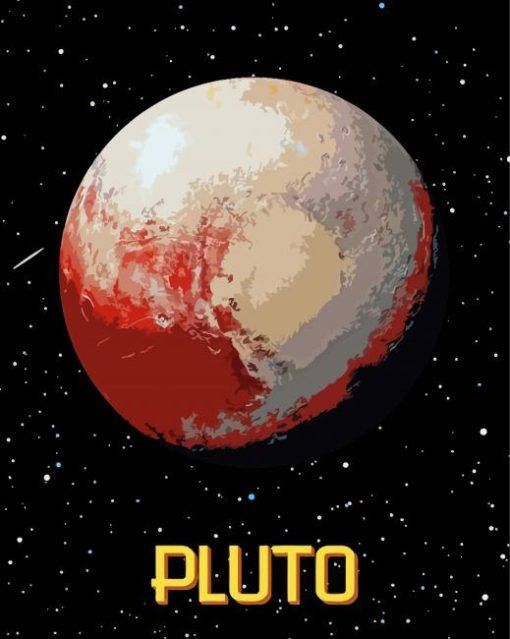 Space Pluto Planet paint by numbers