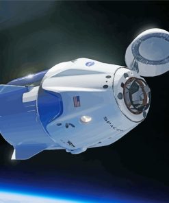 Spaceship NASA paint by numbers