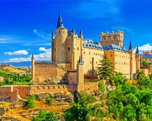 Spain Alcazar De Segovia paint by numbers