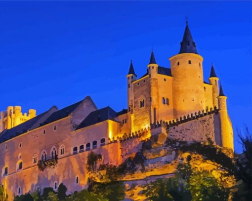 Spain Alcazar De Segovia paint by numbers