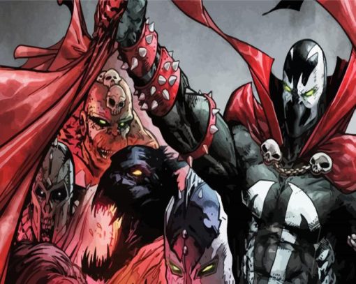 Spawn Supervillain paint by number