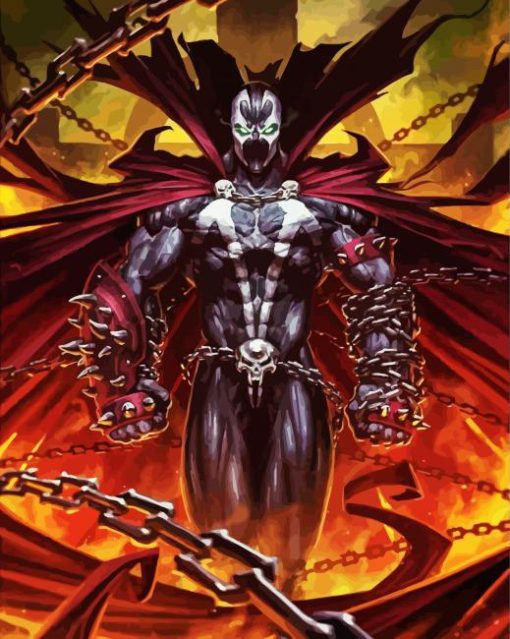 Spawn Comic Books Character paint by number