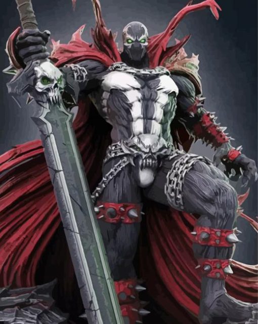 Spawn With Sword paint by number