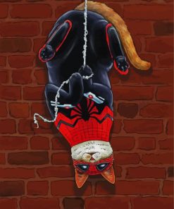 Spider Cat paint by numbers