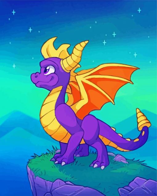 Spyro The Dragon paint by numbers