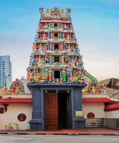 Sri Mariamman Temple Singaproe paint by number