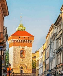 St Florian Gate Krakrow paint by numbers