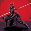 Star Wars Darth Maul paint by number