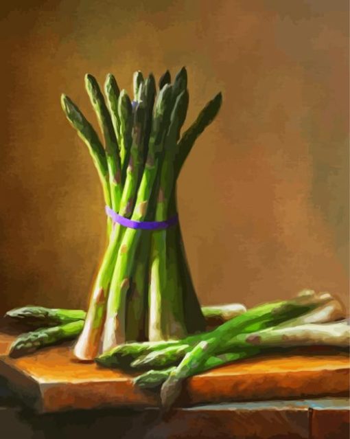 Still Life With Asparagus paint by number