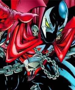 Supervillain Spawn paint by number