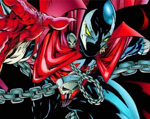 Supervillain Spawn paint by number