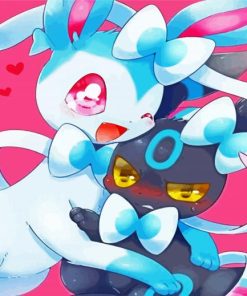 Sylveon Pokemon paint by number