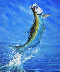 Tarpon Fish paint by number