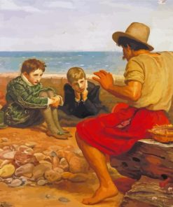 The Boyhood Of Raleigh By John Everett Millais paint by number