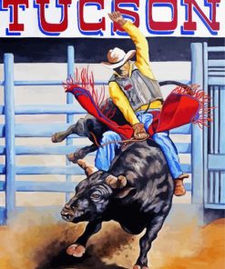 The Bull Rider paint by numbers