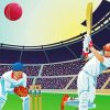 The Cricket Match paint by number