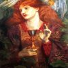 The Damsel Of The Sanct Gael By Rossetti paint by numbers