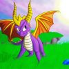 The Dragon Spyro Game paint by numbers