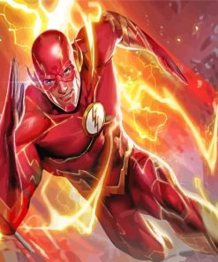 The Flash Hero Art paint by number