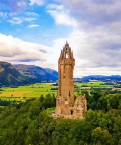 The National Wallace Monument Stirling paint by numbers