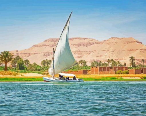 The Nile River Egypt paint by numbers