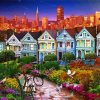 The Painted Ladies San Francisco California paint by number