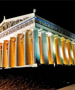 The Parthenon Nashville paint by number