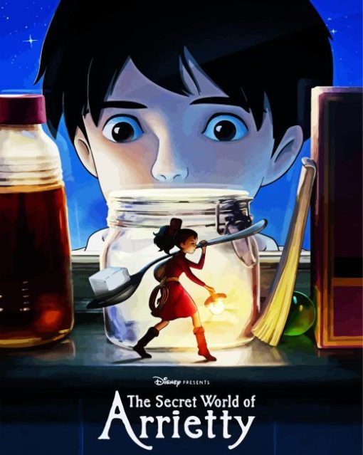 The Secret World Of Arrietty Animation paint by numbers