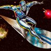 The Silver Surfer paint by number