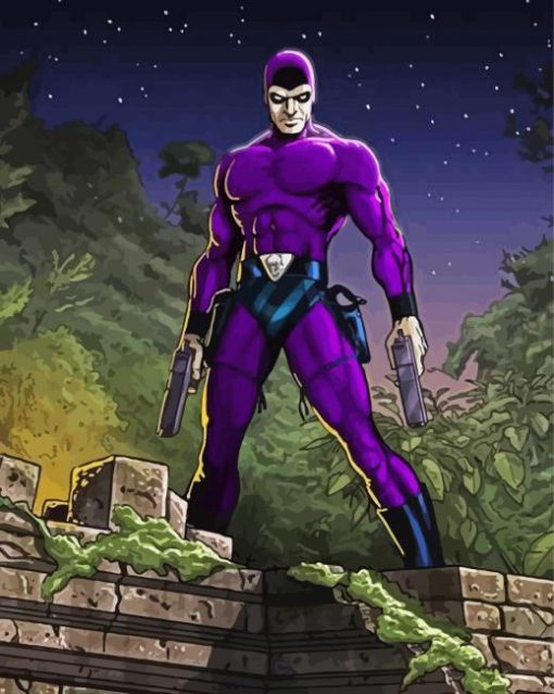 The Superhero Phantom paint by numbers