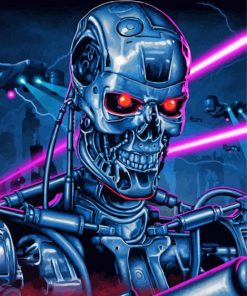 The Terminator Skynet paint by number