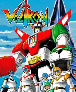 The Voltron Animation Poster paint by number