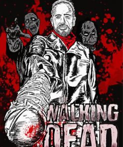 The Walking Dead Negan Smith paint by numbers