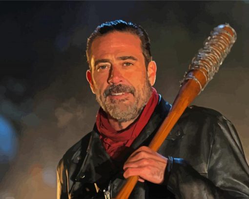 The Walking Dead Negan paint by numbers