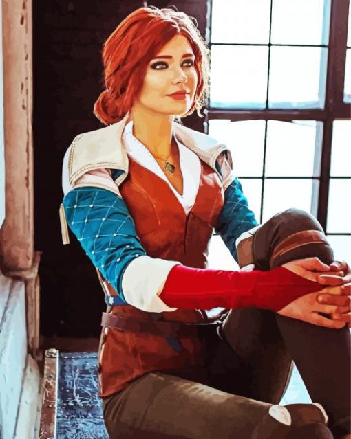 The Witcher Triss paint by number