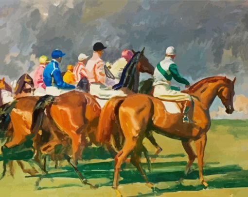 The Equestrians Art paint by numbers