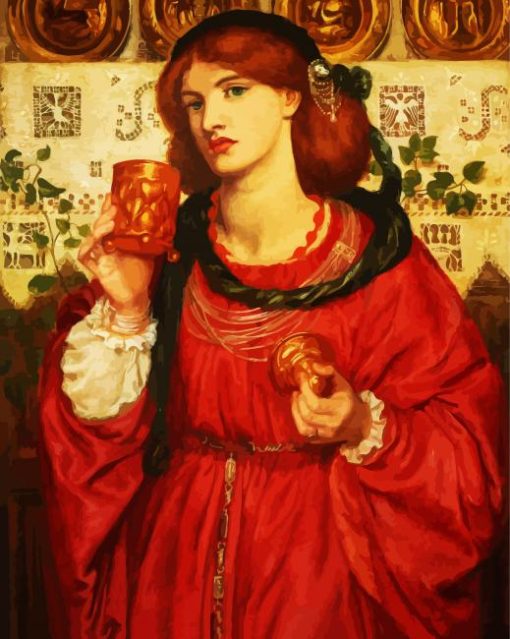 The Loving Cup By Rossetti paint by numbers