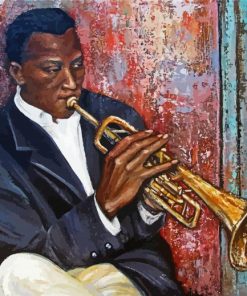 The Trumpet Player paint by number