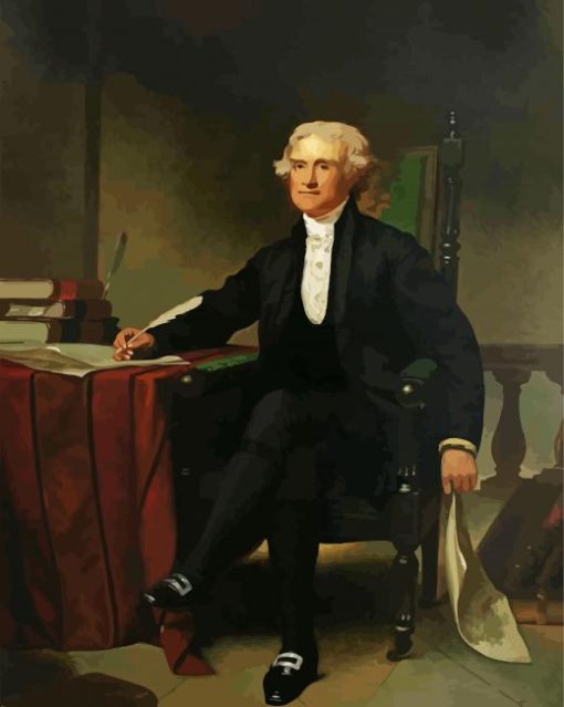 Thomas Jefferson President paint by numbers